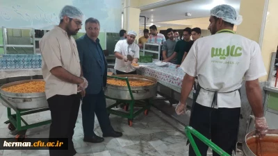 بازدید معاون هماهنگی دانشگاه فرهنگیان استان کرمان از سلف سرویس پردیس خواجه نصیر الدین طوسی