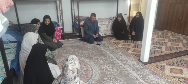 بازدید معاون هماهنگی دانشگاه فرهنگیان استان از سرای دانشجویی مرکز رفسنجان 3