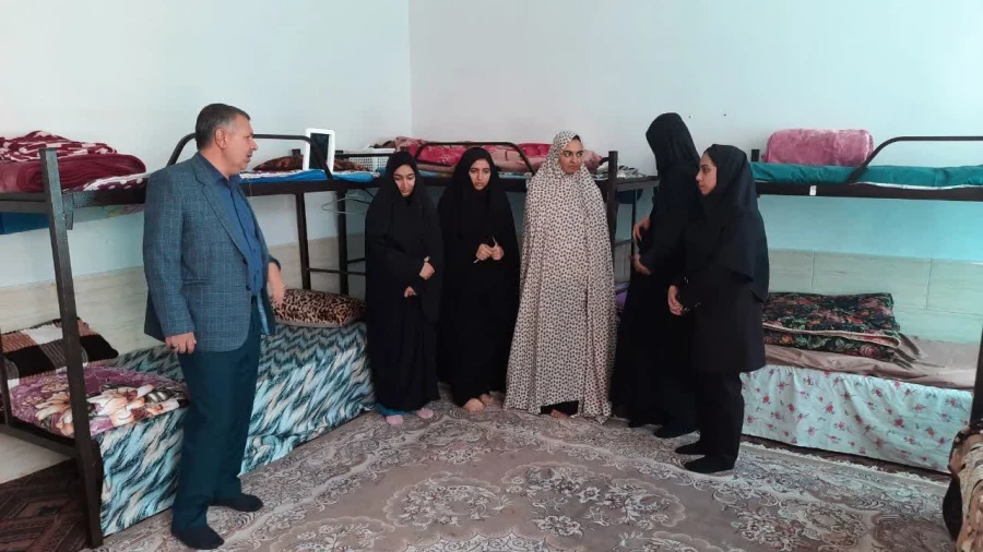 بازدید معاون هماهنگی دانشگاه فرهنگیان استان از سرای دانشجویی مرکز رفسنجان 7