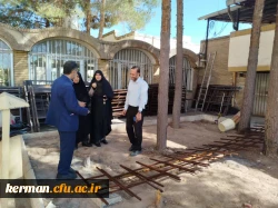 ساخت پله تخت های فلزی درکارگاه ساخت تخت فلزی دانشگاه فرهنگیان کرمان 4