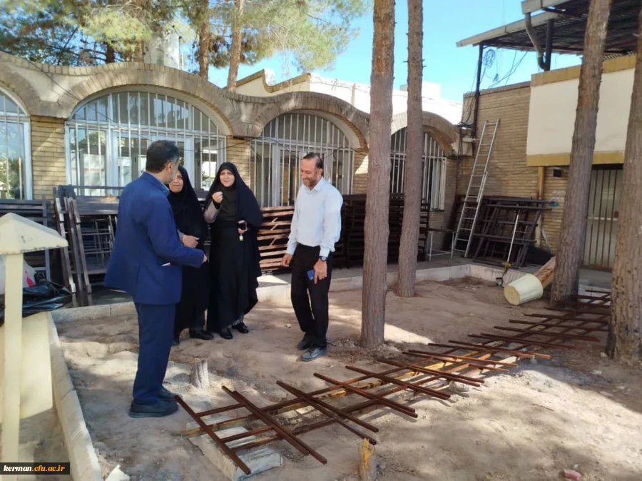 ساخت پله تخت های فلزی درکارگاه ساخت تخت فلزی دانشگاه فرهنگیان کرمان 4