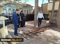 ساخت پله تخت های فلزی درکارگاه ساخت تخت فلزی دانشگاه فرهنگیان کرمان 5