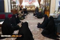 دیدار اعضای بسیج دانشجویی دانشگاه فرهنگیان استان کرمان با خانواده شهیده دانشجومعلم فائزه رحیمی 3
