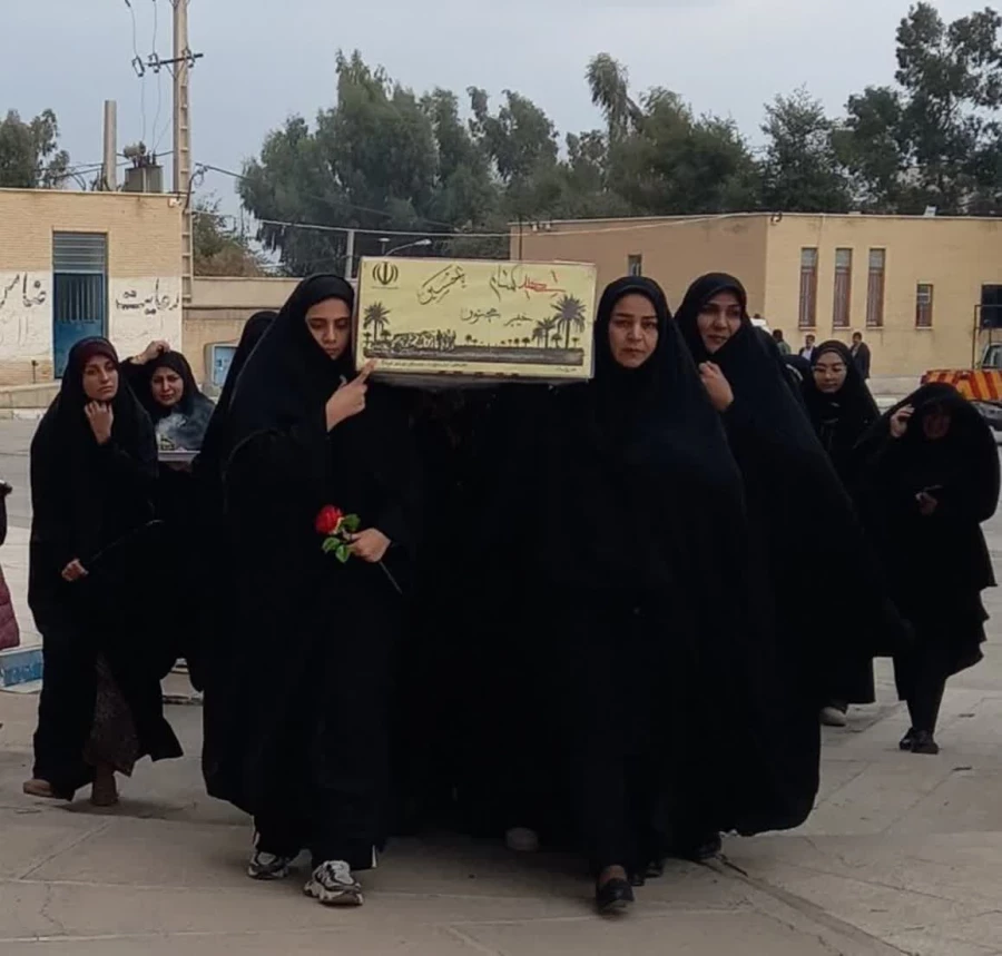  مراسم استقبال  دانشجومعلمان دانشگاه فرهنگیان مرکز امیرکبیر جیرفت از پیکر مطهرشهید گمنام  9