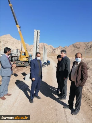 حصارکشی زمین دانشگاه جامع فرهنگیان استان کرمان