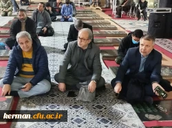 ادای احترام شرکت کنندگان دردومین همایش ملی «آموزه های تربیت در مکتب شهیدسلیمانی»به مقام شامخ سردار شهید حاج قاسم سلیمانی  5