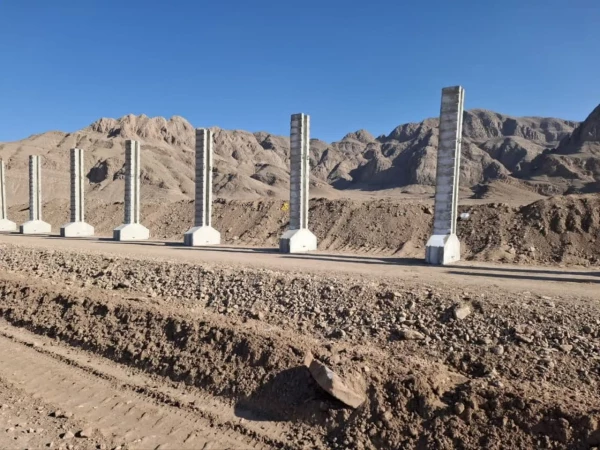 دومین مرحله اجرای دیوار احداث دانشگاه جامع فرهنگیان کرمان 2