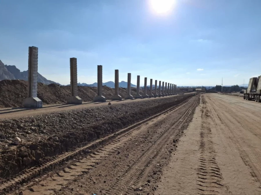 دومین مرحله اجرای دیوار احداث دانشگاه جامع فرهنگیان کرمان 5