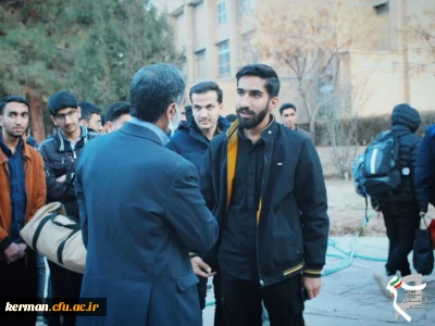 بدرقه دانشجویان اعزامی به راهیان نور