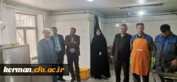 بازدید معاون هماهنگی وجمعی از مسؤلین دانشگاه فرهنگیان کرمان از آشپزخانه مرکزی دانشگاه 

 2