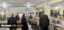 بازدید معاون هماهنگی وجمعی از مسؤلین دانشگاه فرهنگیان کرمان از آشپزخانه مرکزی دانشگاه 

 4