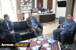 دیدار دکتر توان رئیس دانشگاه فرهنگیان کرمان و دکتر وحیدی رئیس سازمان مدیریت و برنامه ریزی استان 4