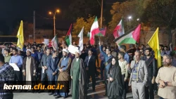 تجمع دانشگاهیان دانشگاههای کرمان در اعتراض به نسل کشی رژیم صهیونیستی علیه مردم مظلوم غزه  6