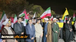 تجمع دانشگاهیان دانشگاههای کرمان در اعتراض به نسل کشی رژیم صهیونیستی علیه مردم مظلوم غزه  7