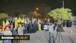 تجمع دانشگاهیان دانشگاههای کرمان در اعتراض به نسل کشی رژیم صهیونیستی علیه مردم مظلوم غزه  15