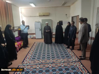 بازدید رئیس دانشگاه فرهنگیان استان از سراهای دانشجویی در مرکز امیرکبیر جیرفت
