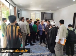بازدید رئیس دانشگاه فرهنگیان استان کرمان از روند برگزاری انتخابات شورای صنفی،رفاهی پردیس خواجه نصیرالدین طوسی  3