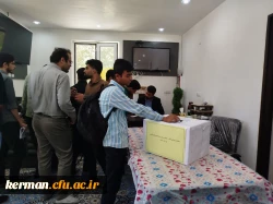 بازدید رئیس دانشگاه فرهنگیان استان کرمان از روند برگزاری انتخابات شورای صنفی،رفاهی پردیس خواجه نصیرالدین طوسی  6