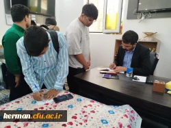 بازدید رئیس دانشگاه فرهنگیان استان کرمان از روند برگزاری انتخابات شورای صنفی،رفاهی پردیس خواجه نصیرالدین طوسی  7