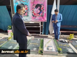 ادای احترام معاون فرهنگی و اجتماعی دانشگاه فرهنگیان کشور به مقام شهید حاج قاسم سلیمانی 5