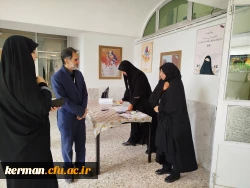 بازدیدرئیس دانشگاه فرهنگیان استان کرمان ازحوزه ارزیابی شایستگی های معلمی در پردیس شهید باهنر (خواهران) 2