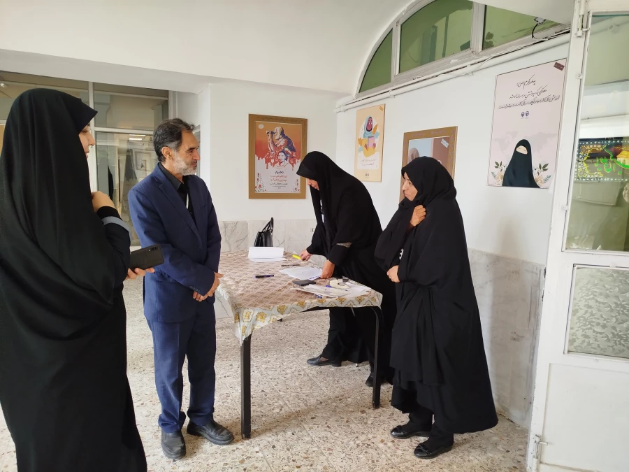 بازدیدرئیس دانشگاه فرهنگیان استان کرمان ازحوزه ارزیابی شایستگی های معلمی در پردیس شهید باهنر (خواهران) 2