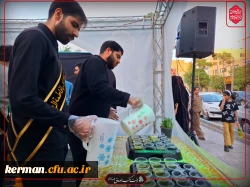 موکب هیئت مکتب الصادق(ع)دانشگاه فرهنگیان کرمان برپا شد 2