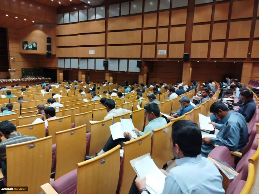 برگزاری آزمون ارزشیابی صلاحیت های حرفه ای معلمی (اصلح) باحضور ۲۵۰۰ مهارت آموز دردانشگاه فرهنگیان استان کرمان 2