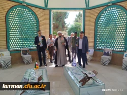 ادای احترام رئیس وکارکنان دانشگاه فرهنگیان استان کرمان به مقام شامخ شهداء به مناسبت هفته دفاع مقدس 2