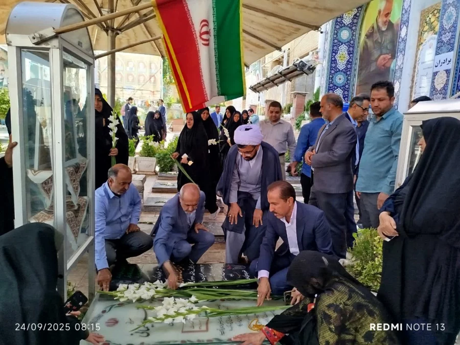 گرامیداشت هفته دفاع مقدس و تجدید میثاق با شهدا 4