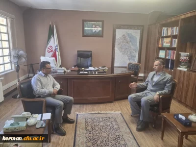 دیدار رئیس دانشگاه فرهنگیان استان با مدیر کل نوسازی مدارس استان کرمان 