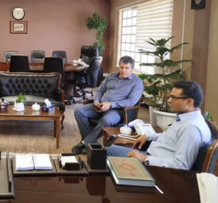 دیدار رئیس دانشگاه فرهنگیان استان با مدیر کل نوسازی مدارس استان کرمان  3