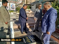 ادای احترام رئیس بسیج اساتید دانشگاه فرهنگیان کشور به مقام شهید حاج قاسم سلیمانی 5