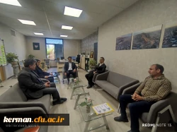 دیدار رئیس دانشگاه فرهنگیان استان با شهردار منطقه چهارکرمان 3
