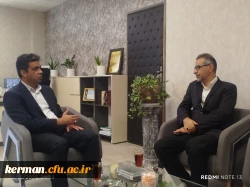 دیدار رئیس دانشگاه فرهنگیان استان با شهردار منطقه چهارکرمان 5