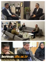 دیدار رئیس دانشگاه فرهنگیان استان با شهردار منطقه چهارکرمان 7