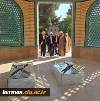 ادای احترام رئیس دانشگاه فرهنگیان کشور به شهدای گمنام دانشگاه فرهنگیان کرمان 3