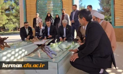 ادای احترام رئیس دانشگاه فرهنگیان کشور به شهدای گمنام دانشگاه فرهنگیان کرمان 4