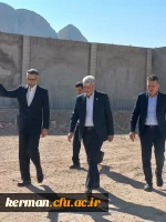 بازدید دکتر برزوئی از محل احداث دانشگاه جامع فرهنگیان استان کرمان 2