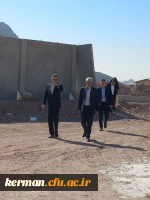 بازدید دکتر برزوئی از محل احداث دانشگاه جامع فرهنگیان استان کرمان 3