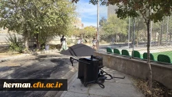 شروع آسفالت محوطه پردیس خواجه نصیرالدین طوسی دانشگاه فرهنگیان کرمان  3