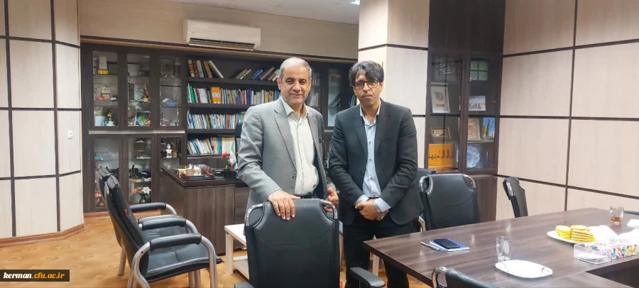 دیدار معاون دانشجویی و فرهنگی دانشگاه فرهنگیان استان با معاون فرهنگی دانشگاه شهید باهنر کرمان 2