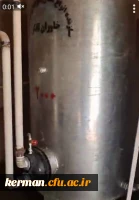 تعویض منبع های فرسوده آبگرم در پردیس شهید باهنر 3