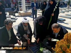 تجدید بیعت دانشگاه فرهنگیان کرمان با آرمان شهدا همزمان با آغاز دهه فجر 4