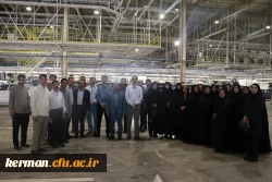 بازدید اعضای هیئت علمی و کارکنان دانشگاه فرهنگیان کرمان از مجموعه خودروسازی بم 3