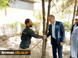 بازدید میدانی رئیس دانشگاه فرهنگیان کرمان در هفته کار و کارگر از فضای فیزیکی دانشکده علوم تربیتی  2